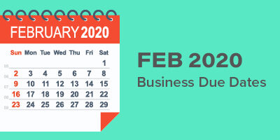 February Business Due Dates is a calendar