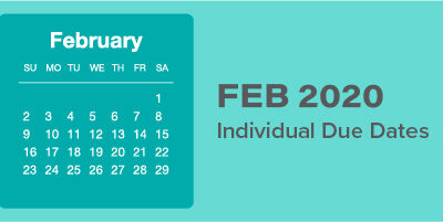 February individual Due Dates is a calendar