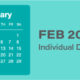 February individual Due Dates is a calendar