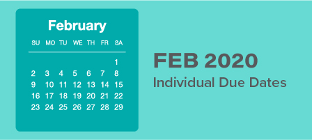 February individual Due Dates is a calendar