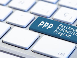 Loan Application Period for The Paycheck Protection Program Extended - A keyboard includes a blue key that stands out labeled PPP