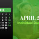 April 2021 Individual Due Dates